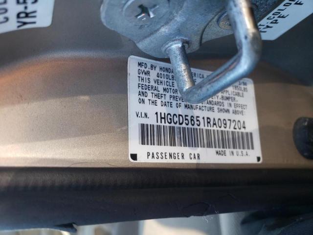 Photo 10 from auction – 1994 HONDA ACCORD EX with VIN 1HGCD5651RA097204