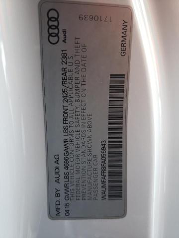 Photo 10 from auction – 2015 AUDI A5 PREMIUM with VIN WAUMFAFR8FA056943