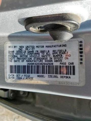 Photo 10 from auction – 2008 TOYOTA COROLLA CE with VIN 1NXBR32E08Z942509