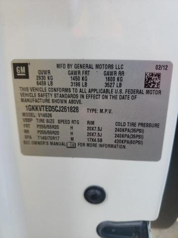 Foto 10 de la subasta – 2012 GMC ACADIA DEN con VIN 1GKKVTED5CJ261828