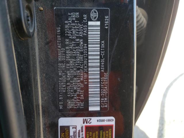 Photo 10 from auction – 2011 TOYOTA CAMRY BASE with VIN 4T1BF3EK3BU120594