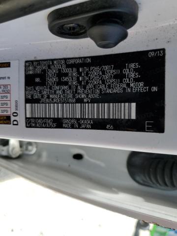 Photo 10 from auction – 2014 TOYOTA 4RUNNER SR with VIN JTEBU5JR0E5151868