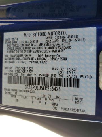 Photo 10 from auction – 2014 FORD FUSION SE with VIN 3FA6P0LU5ER256426