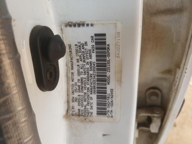 Photo 10 from auction – 2004 TOYOTA COROLLA CE with VIN 1NXBR32E34Z195045