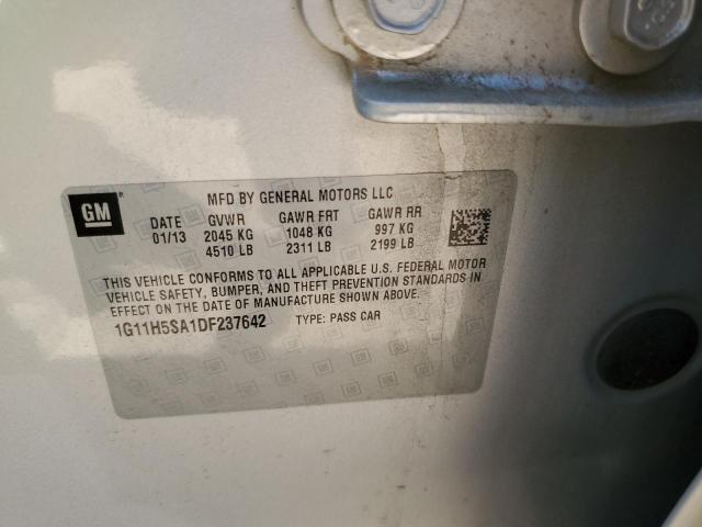Photo 10 from auction – 2013 CHEVROLET MALIBU LTZ with VIN 1G11H5SA1DF237642