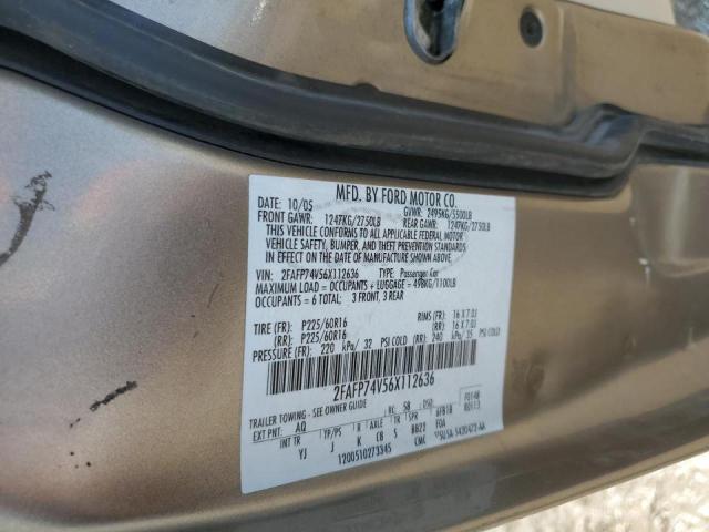 Photo 10 from auction – 2006 FORD CROWN VICT with VIN 2FAFP74V56X112636
