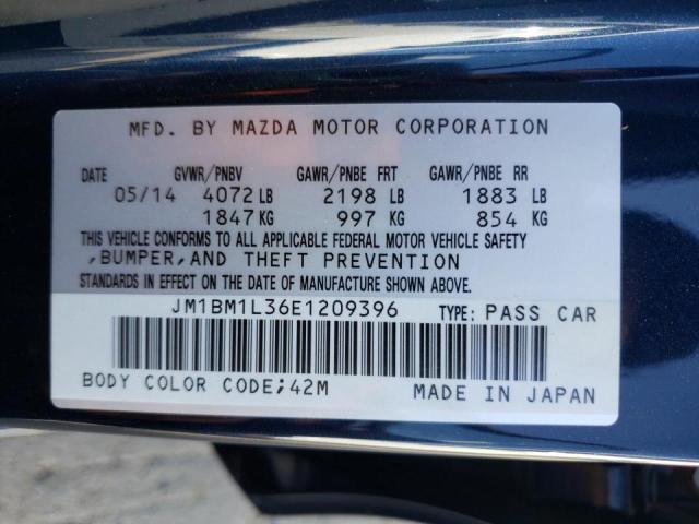 Photo 10 from auction – 2014 MAZDA 3 TOURING with VIN JM1BM1L36E1209396