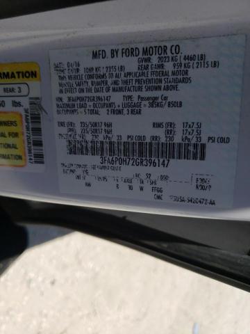 صورة رقم 10 من المزاد - 2016 FORD FUSION SE مع VIN 3FA6P0H72GR396147