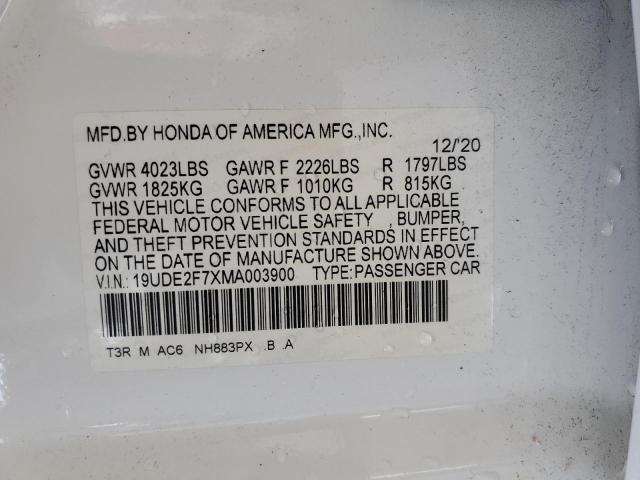 Photo 10 from auction – 2021 ACURA ILX PREMIU with VIN 19UDE2F7XMA003900