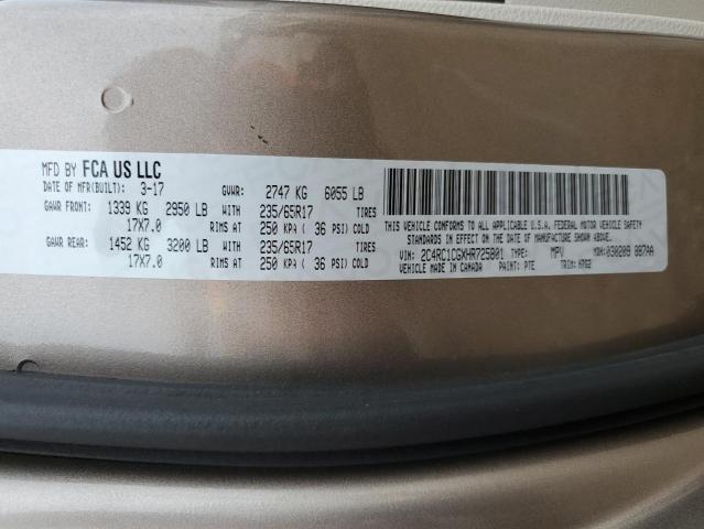 Photo 10 from auction – 2017 CHRYSLER PACIFICA L with VIN 2C4RC1CGXHR725801