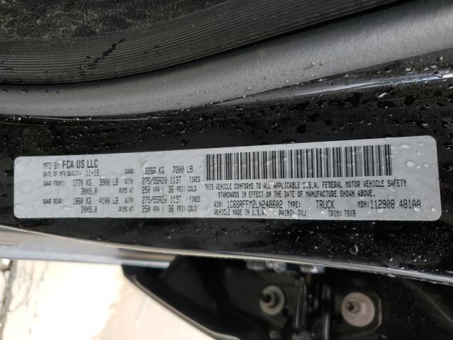 Photo 10 from auction – 2020 RAM 1500 BIG H with VIN 1C6SRFFM2LN248602