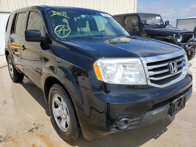 HONDA PILOT LX 2013 with VIN 5FNYF3H21DB044203 - Photo from auction