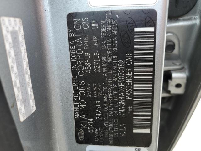 Photo 10 from auction – 2014 KIA OPTIMA HYB with VIN KNAGN4ADXE5073182