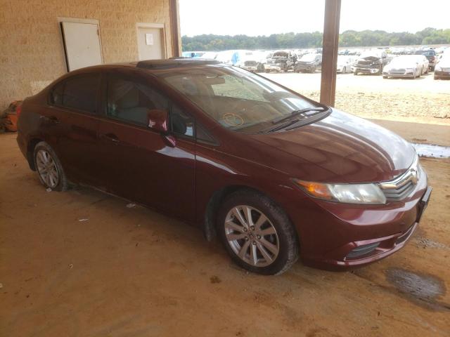 HONDA CIVIC EX 2012 with VIN 2HGFB2F89CH544642 - Photo from auction