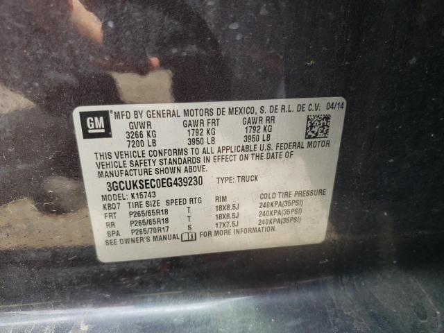 Photo 10 from auction – 2014 CHEVROLET SILVERADO with VIN 3GCUKSEC0EG439230