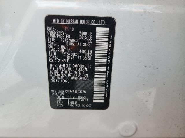 Photo 10 from auction – 2011 INFINITI QX56 with VIN JN8AZ2NE4B9003786