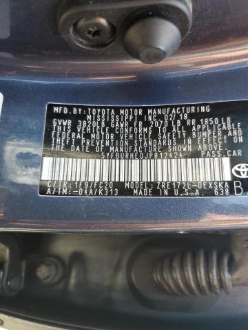 Photo 10 from auction – 2018 TOYOTA COROLLA L with VIN 5YFBURHE0JP812424