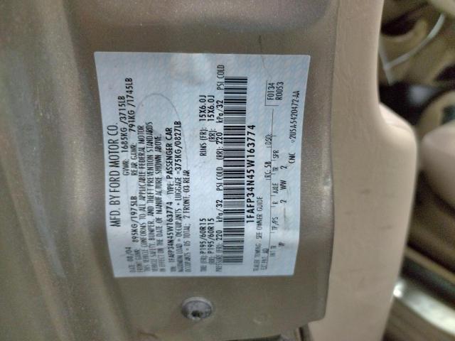 Photo 10 from auction – 2005 FORD FOCUS ZX4 with VIN 1FAFP34N45W163774