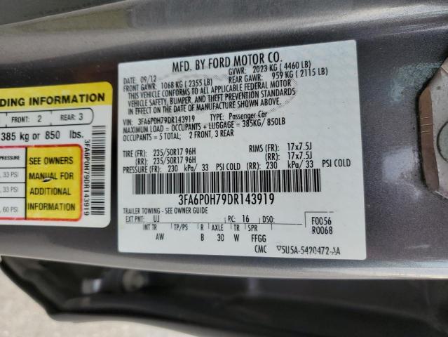 Photo 10 from auction – 2013 FORD FUSION SE with VIN 3FA6P0H79DR143919