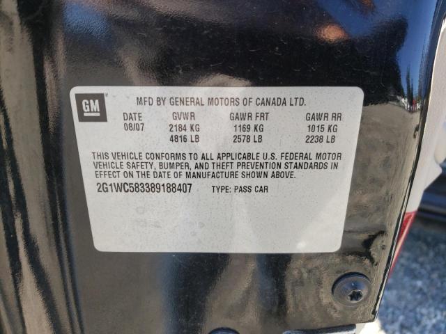 Photo 10 from auction – 2008 CHEVROLET IMPALA LT with VIN 2G1WC583389188407