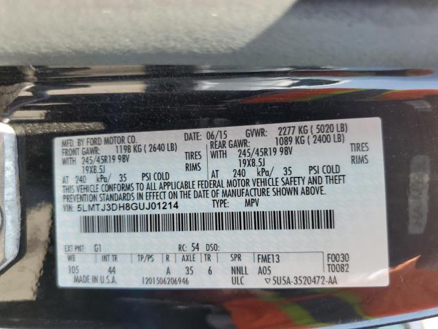 Photo 10 from auction – 2016 LINCOLN MKC RESERV with VIN 5LMTJ3DH8GUJ01214