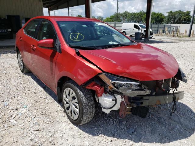 TOYOTA COROLLA L 2019 with VIN 5YFBURHE2KP864610 - Photo from auction
