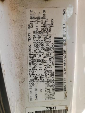 Photo 10 from auction – 2012 TOYOTA TACOMA with VIN 5TFUU4EN5CX041480