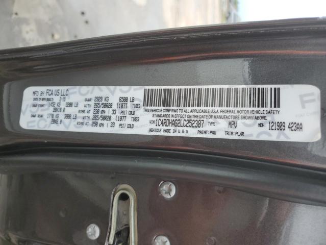 Foto 10 de la subasta – 2019 DODGE DURANGO GT con VIN 1C4RDHAG2LC252387