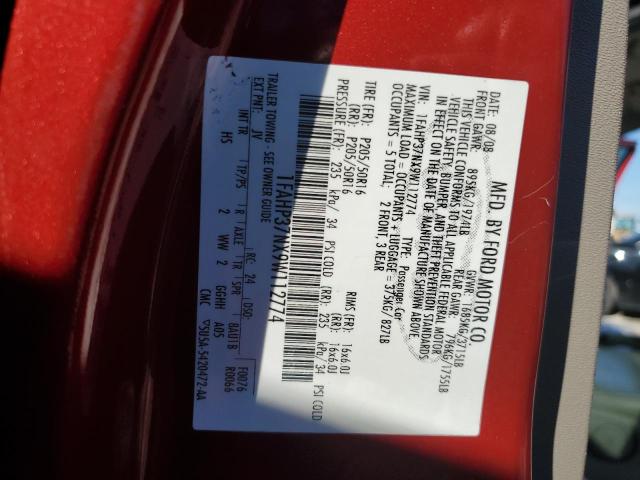 Photo 10 from auction – 2009 FORD FOCUS SEL with VIN 1FAHP37NX9W112774