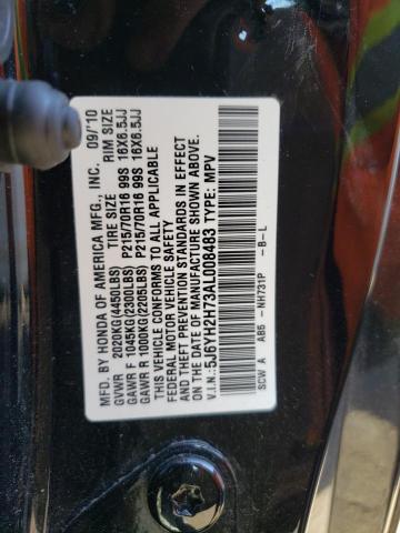 Photo 10 from auction – 2010 HONDA ELEMENT EX with VIN 5J6YH2H73AL008483