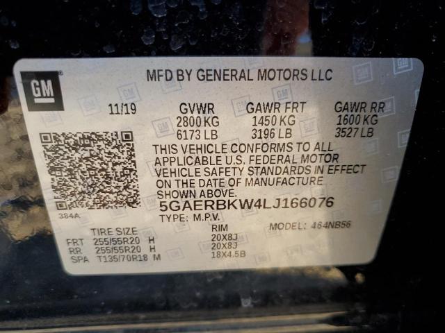 Photo 10 from auction – 2020 BUICK ENCLAVE ES with VIN 5GAERBKW4LJ166076
