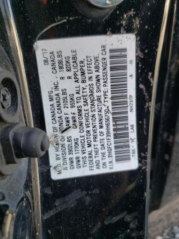 Photo 10 from auction – 2017 HONDA CIVIC EX with VIN 2HGFC1F39HH656750