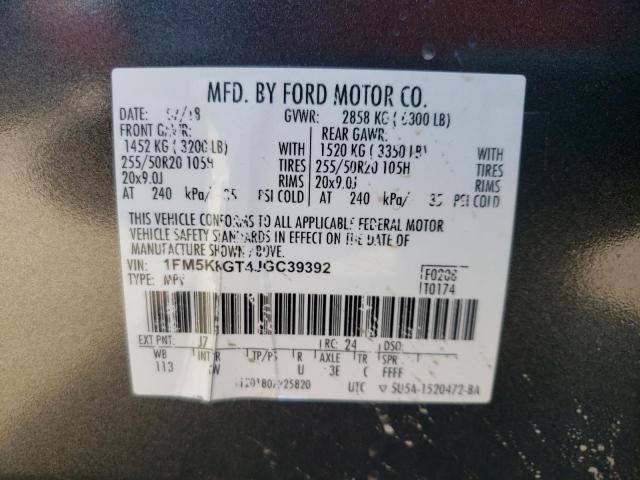 Photo 10 from auction – 2018 FORD EXPLORER S with VIN 1FM5K8GT4JGC39392