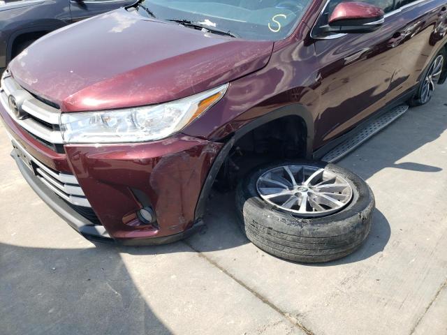 Photo 9 from auction – 2019 TOYOTA HIGHLANDER with VIN 5TDKZRFHXKS298931