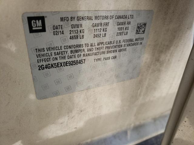 Photo 10 from auction – 2014 BUICK REGAL with VIN 2G4GK5EX0E9258457