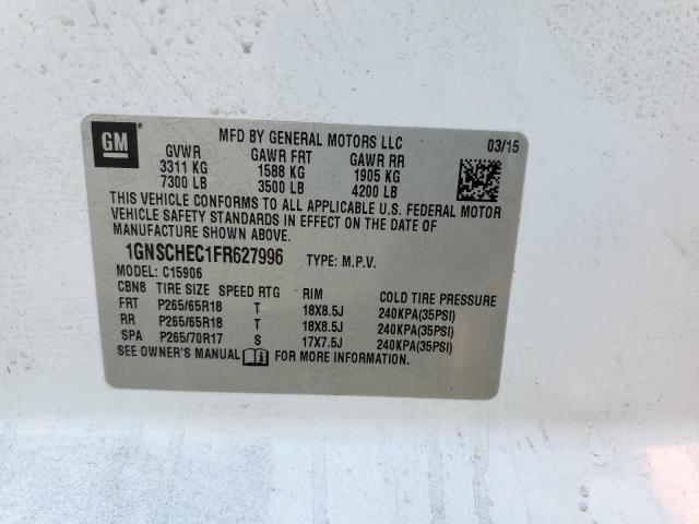 Photo 10 from auction – 2015 CHEVROLET SUBURBAN C with VIN 1GNSCHEC1FR627996