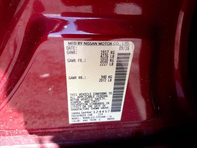Photo 10 from auction – 2017 NISSAN ALTIMA 2.5 with VIN 1N4AL3AP4HC124457