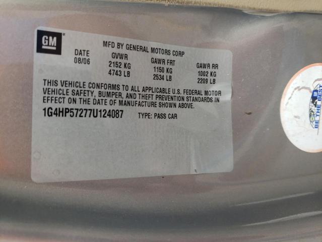 Photo 10 from auction – 2007 BUICK LUCERNE CX with VIN 1G4HP57277U124087