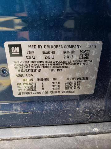 Photo 10 from auction – 2019 BUICK ENCORE PRE with VIN KL4CJASB7KB831401
