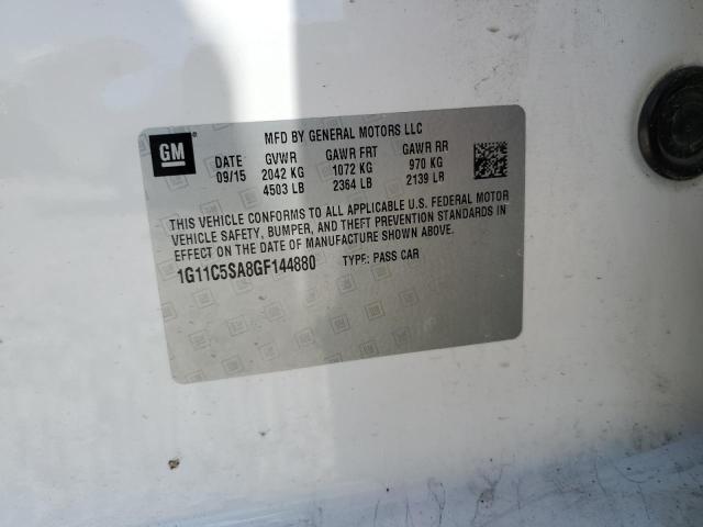 Photo 10 from auction – 2016 CHEVROLET MALIBU LIM with VIN 1G11C5SA8GF144880
