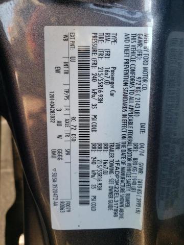 صورة رقم 10 من المزاد - 2014 FORD FOCUS SE مع VIN 1FADP3K22EL317898