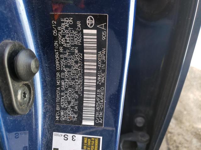 Photo 10 from auction – 2012 TOYOTA PRIUS V with VIN JTDZN3EU7C3137722
