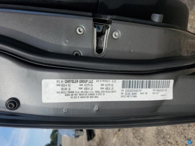 Photo 10 from auction – 2012 CHRYSLER 300 LIMITE with VIN 2C3CCACG7CH221747
