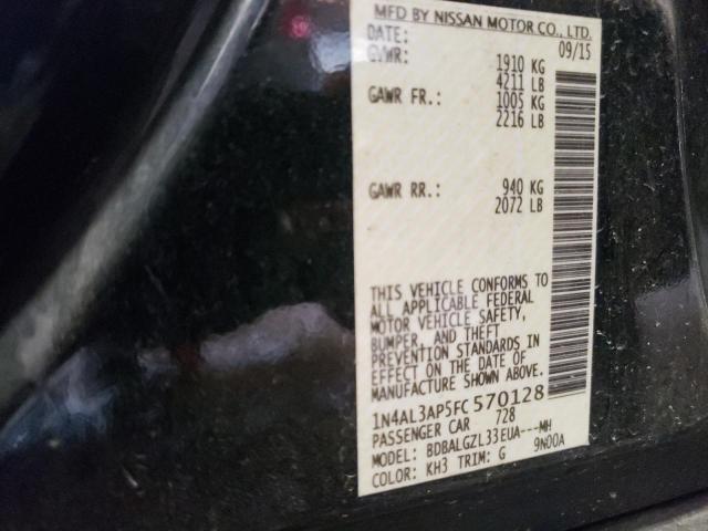 Photo 10 from auction – 2015 NISSAN ALTIMA 2.5 with VIN 1N4AL3AP5FC570128