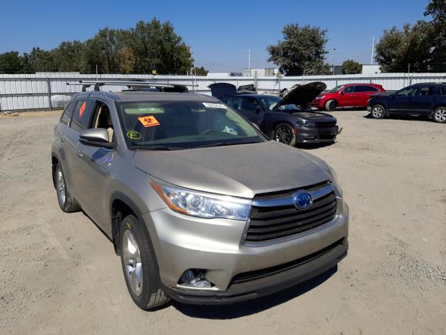 TOYOTA HIGHLANDER 2016 with VIN 5TDDCRFH0GS017513 - Photo from auction