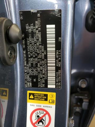 Zdjęcie 10 z aukcji – 2013 TOYOTA HIGHLANDER z VIN 5TDZA3EH6DS041028