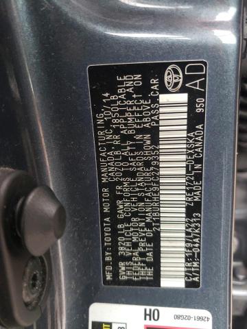 Photo 10 from auction – 2015 TOYOTA COROLLA L with VIN 2T1BURHE9FC279352