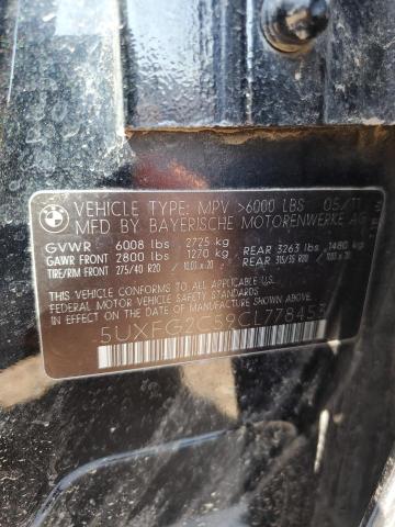 Photo 10 from auction – 2012 BMW X6 XDRIVE3 with VIN 5UXFG2C59CL778453