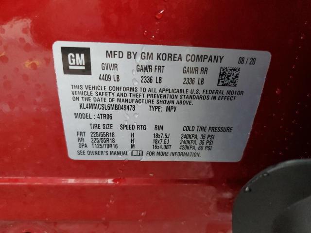 Photo 10 from auction – 2021 BUICK ENCORE GX with VIN KL4MMCSL6MB049478