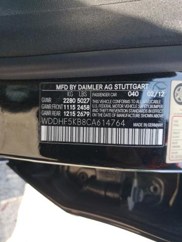 Photo 10 from auction – 2012 MERCEDES-BENZ E 350 with VIN WDDHF5KB8CA614764